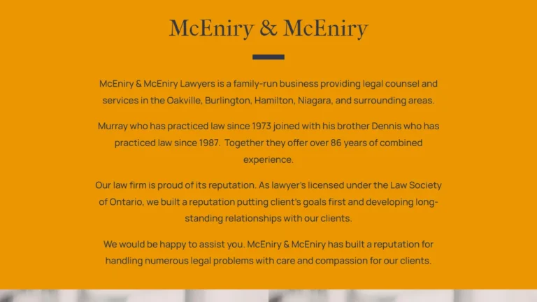 McEniry & McEniry - Burlington, ON McEniry & McEniry - Burlington, ON