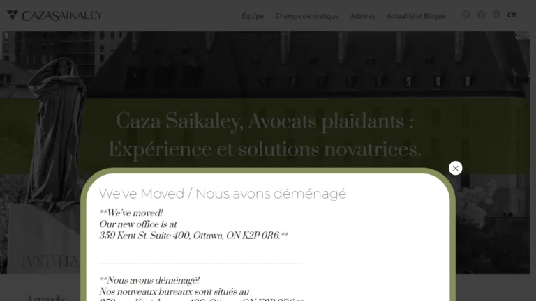 Caza Saikaley LLP - Ottawa, ON Caza Saikaley LLP - Ottawa, ON