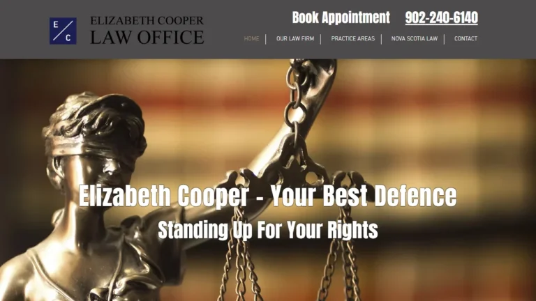 Elizabeth Cooper Barrister & Solicitor - Halifax, NS Elizabeth Cooper Barrister & Solicitor - Halifax, NS