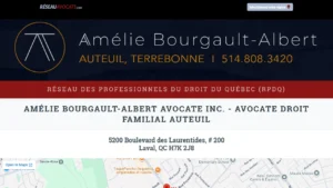 Amélie Bourgault-Albert Avocate Inc. - Laval, QC Amélie Bourgault-Albert Avocate Inc. - Laval, QC