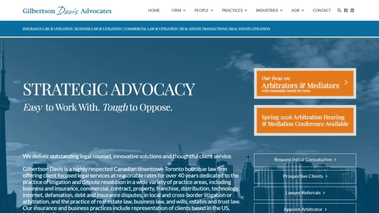 Gilbertson Davis LLP - Toronto, ON Gilbertson Davis LLP - Toronto, ON