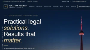 Jonathan Kleiman Barrister and Solicitor - Toronto, ON Jonathan Kleiman Barrister and Solicitor - Toronto, ON