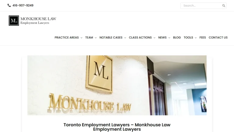 Monkhouse Law Employment Lawyers - Toronto, ON Monkhouse Law Employment Lawyers - Toronto, ON