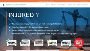 Joshua Goldberg Law | Disability and Personal Injury Lawyer - Toronto, ON Joshua Goldberg Law | Disability and Personal Injury Lawyer - Toronto, ON