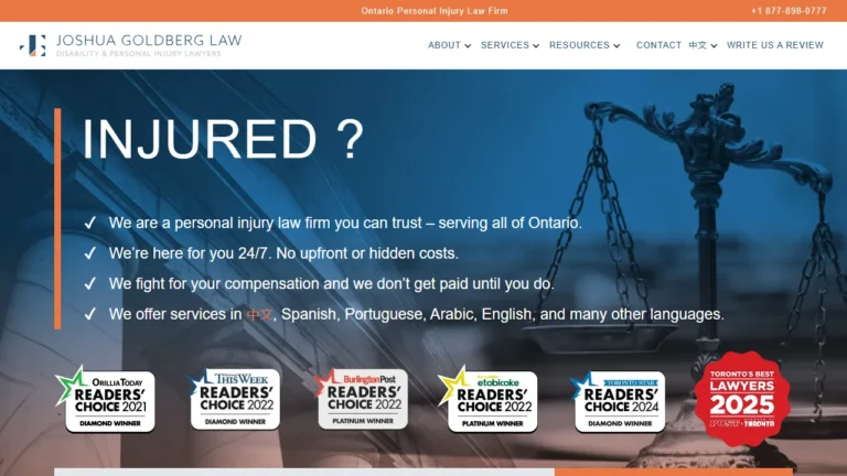 Joshua Goldberg Law | Disability and Personal Injury Lawyer - Toronto, ON Joshua Goldberg Law | Disability and Personal Injury Lawyer - Toronto, ON