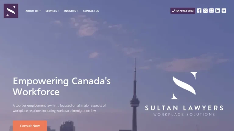 Sultan Lawyers PC - Employment Lawyers Toronto - Toronto, ON Sultan Lawyers PC - Employment Lawyers Toronto - Toronto, ON