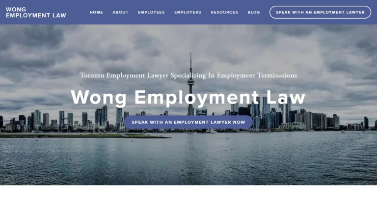 Wong Employment Law - Toronto, ON Wong Employment Law - Toronto, ON