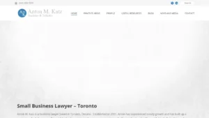 Anton M. Katz, Barrister and Solicitor - Toronto, ON Anton M. Katz, Barrister and Solicitor - Toronto, ON