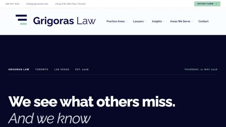 Grigoras Law - Toronto, ON Grigoras Law - Toronto, ON