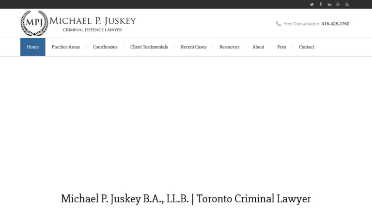 Michael Juskey | Criminal Defence Lawyer - Toronto, ON Michael Juskey | Criminal Defence Lawyer - Toronto, ON