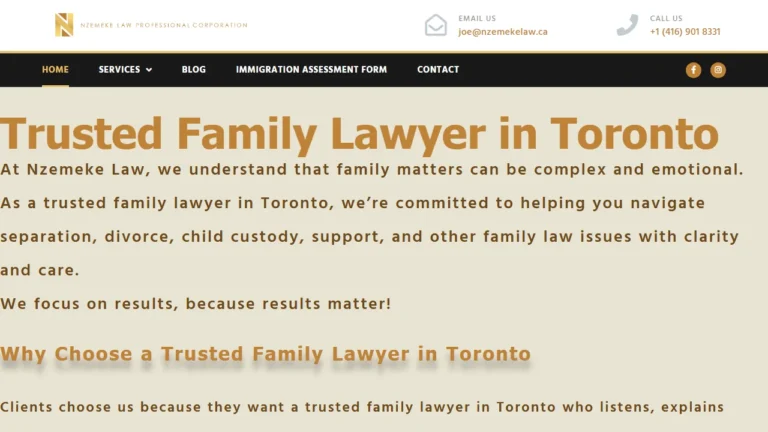 Nzemeke Law Professional Corporation - Toronto, ON Nzemeke Law Professional Corporation - Toronto, ON