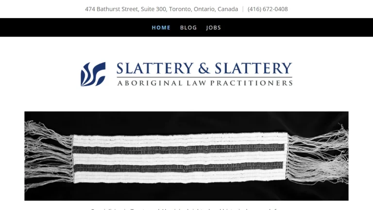 Slattery & Slattery - Aboriginal Law Practitioners - Toronto, ON Slattery & Slattery - Aboriginal Law Practitioners - Toronto, ON