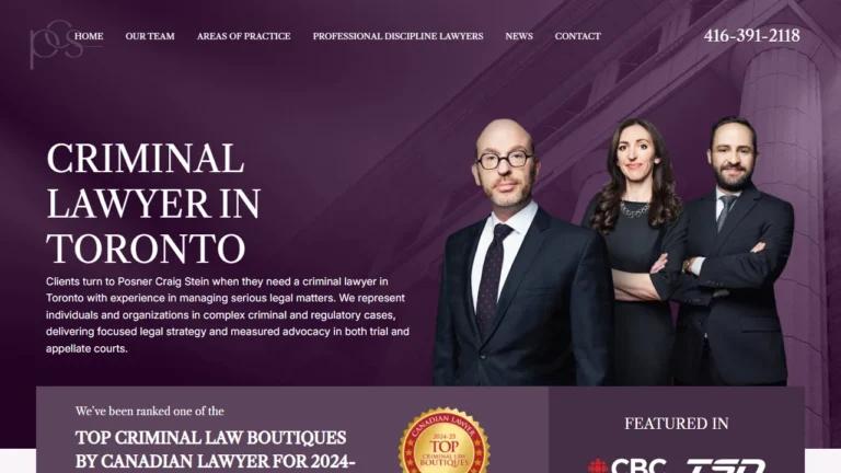 Posner Craig Stein LLP - Toronto, ON Posner Craig Stein LLP - Toronto, ON