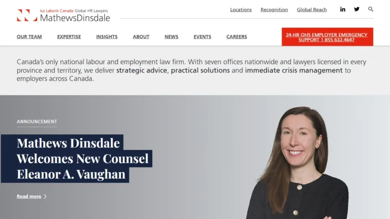 Mathews Dinsdale & Clark LLP - Toronto, ON Mathews Dinsdale & Clark LLP - Toronto, ON