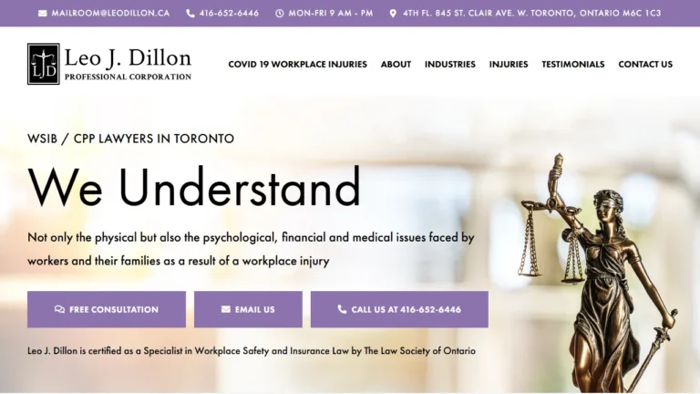 WSIB and CPP Lawyer - Leo J. Dillon Professional Corporation - Toronto, ON WSIB and CPP Lawyer - Leo J. Dillon Professional Corporation - Toronto, ON