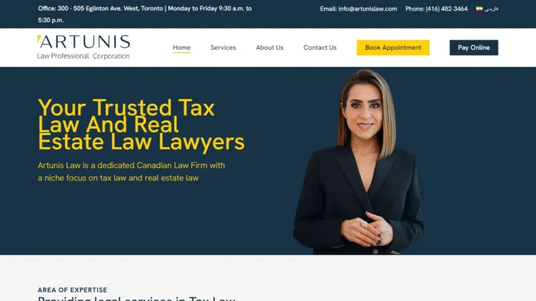 ARTUNIS TAX LAW PC - Toronto, ON ARTUNIS TAX LAW PC - Toronto, ON