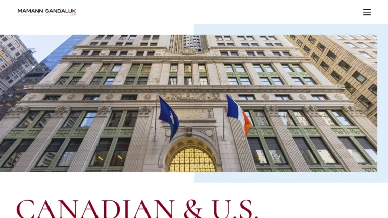 Mamann Sandaluk LLP - Toronto, ON Mamann Sandaluk LLP - Toronto, ON