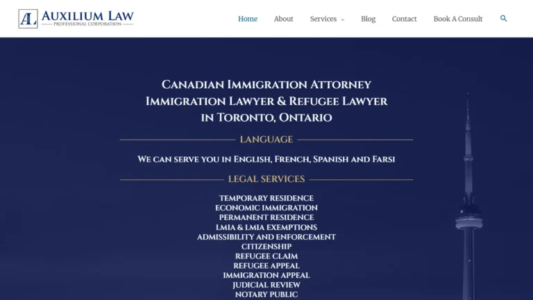 Auxilium Law Professional Corporation - Toronto, ON Auxilium Law Professional Corporation - Toronto, ON