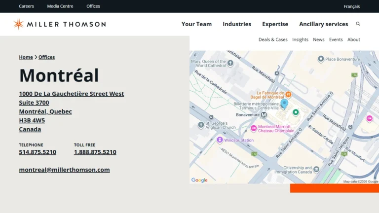 Miller Thomson LLP - Montreal, QC Miller Thomson LLP - Montreal, QC
