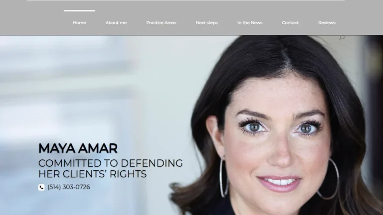 Maya Amar | Criminal Defense Attorney - Montreal, QC Maya Amar | Criminal Defense Attorney - Montreal, QC