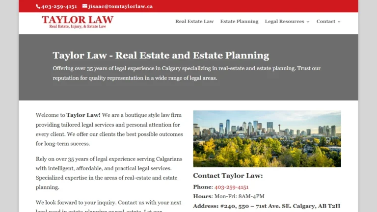 Taylor Law - Calgary, AB Taylor Law - Calgary, AB