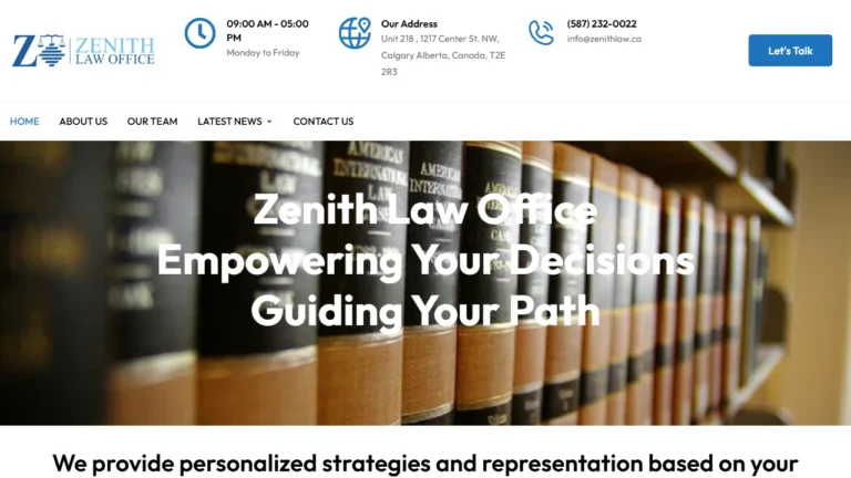 Zenith Law Office - Calgary, AB Zenith Law Office - Calgary, AB