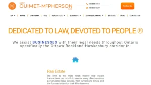 Droit Ouimet-McPherson Law - Ottawa, ON Droit Ouimet-McPherson Law - Ottawa, ON