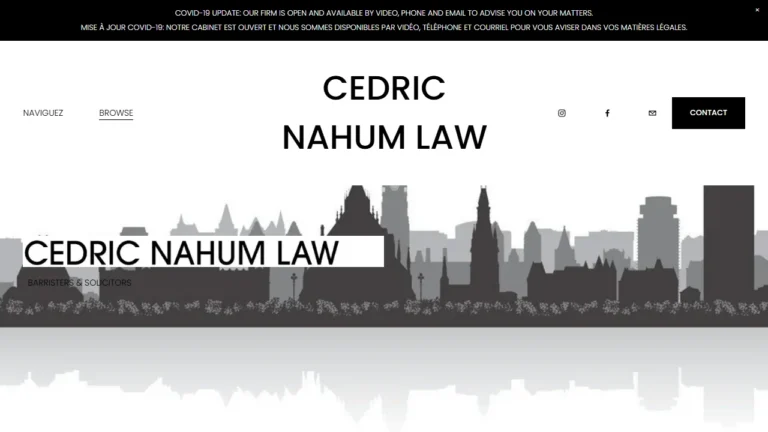Cedric Nahum Law - Ottawa, ON Cedric Nahum Law - Ottawa, ON