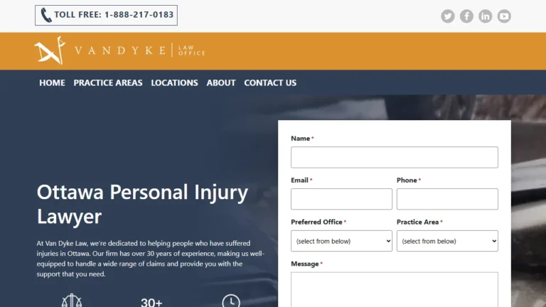 Van Dyke Law - Personal Injury Lawyer Ottawa - Ottawa, ON Van Dyke Law - Personal Injury Lawyer Ottawa - Ottawa, ON