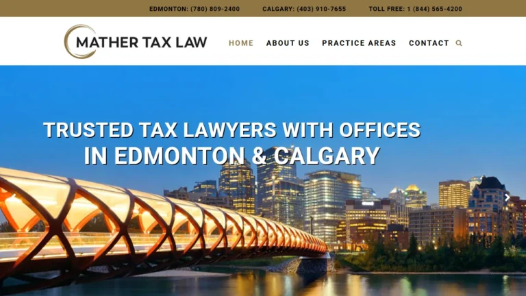 Mather Tax Law & Tax Dispute Resolution - Edmonton, AB Mather Tax Law & Tax Dispute Resolution - Edmonton, AB