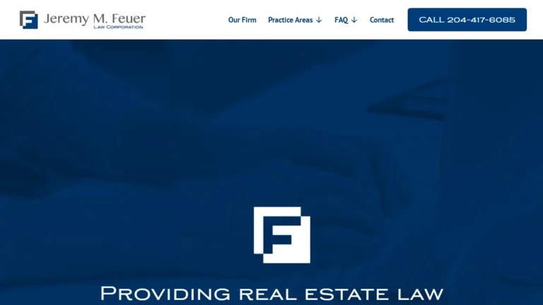 Jeremy M. Feuer Law Corporation - Winnipeg, MB Jeremy M. Feuer Law Corporation - Winnipeg, MB