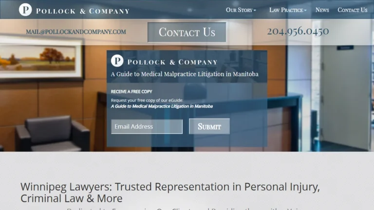 Pollock & Company Lawyers - Winnipeg, MB Pollock & Company Lawyers - Winnipeg, MB