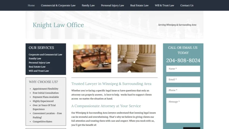 Knight Law Office - Winnipeg, MB Knight Law Office - Winnipeg, MB
