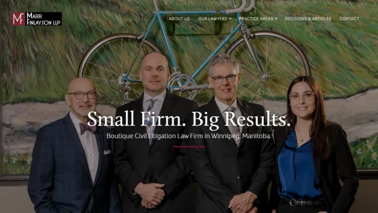 Marr Finlayson Pollock LLP - Winnipeg, MB Marr Finlayson Pollock LLP - Winnipeg, MB
