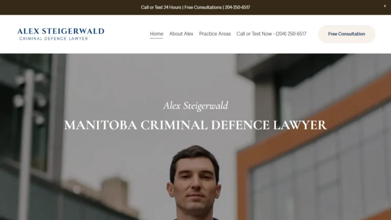 Alex Steigerwald Criminal Defence - Winnipeg, MB Alex Steigerwald Criminal Defence - Winnipeg, MB