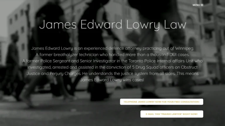 James Edward Lowry Law - Winnipeg, MB James Edward Lowry Law - Winnipeg, MB