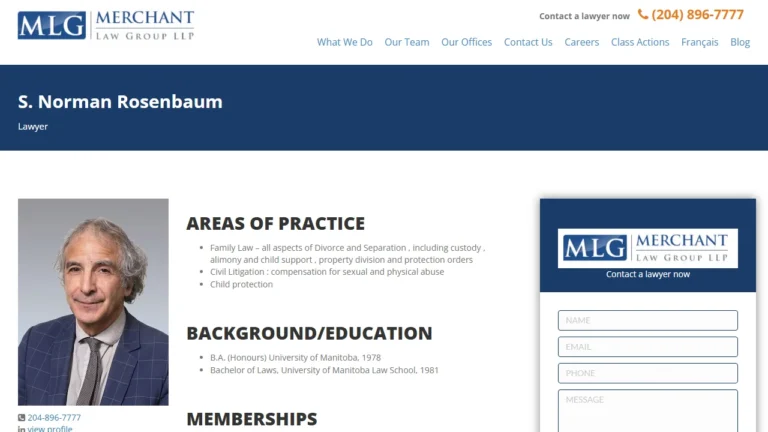 Norman S. Rosenbaum Merchant Law Group - Winnipeg, MB Norman S. Rosenbaum Merchant Law Group - Winnipeg, MB