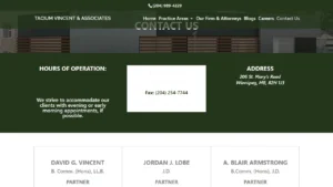 Tacium Vincent and Associates - Winnipeg, MB Tacium Vincent and Associates - Winnipeg, MB