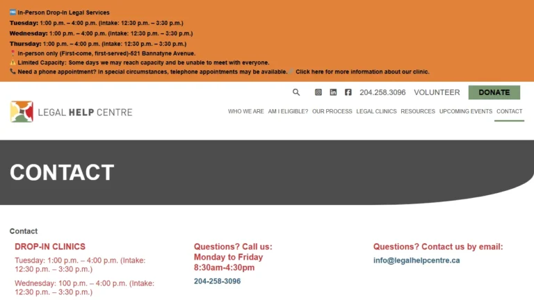 Legal Help Centre - Winnipeg, MB Legal Help Centre - Winnipeg, MB