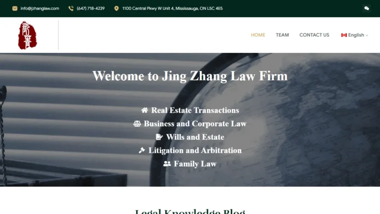 Jing Zhang Law Firm - Mississauga, ON Jing Zhang Law Firm - Mississauga, ON