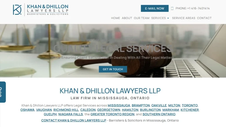 Khan & Dhillon Lawyers LLP - Mississauga, ON Khan & Dhillon Lawyers LLP - Mississauga, ON