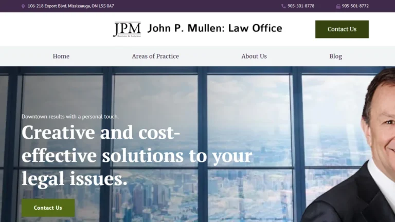 John P. Mullen Law Office - Mississauga, ON John P. Mullen Law Office - Mississauga, ON
