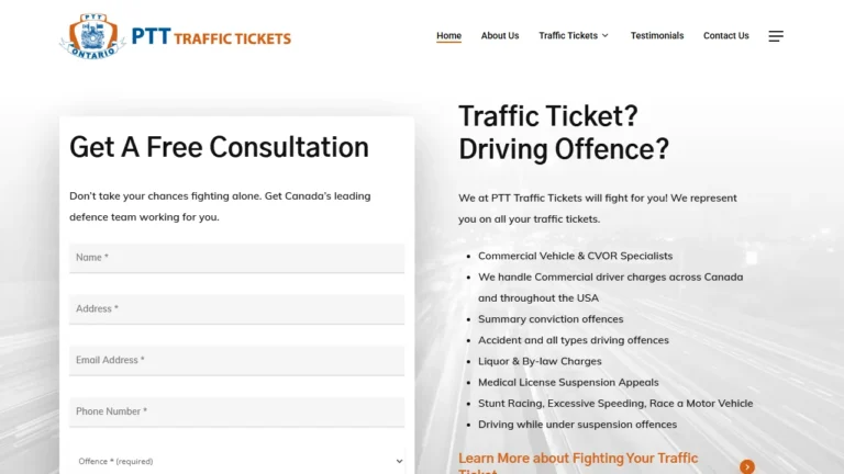 PTT Traffic Tickets Professional Corporation - Mississauga, ON PTT Traffic Tickets Professional Corporation - Mississauga, ON