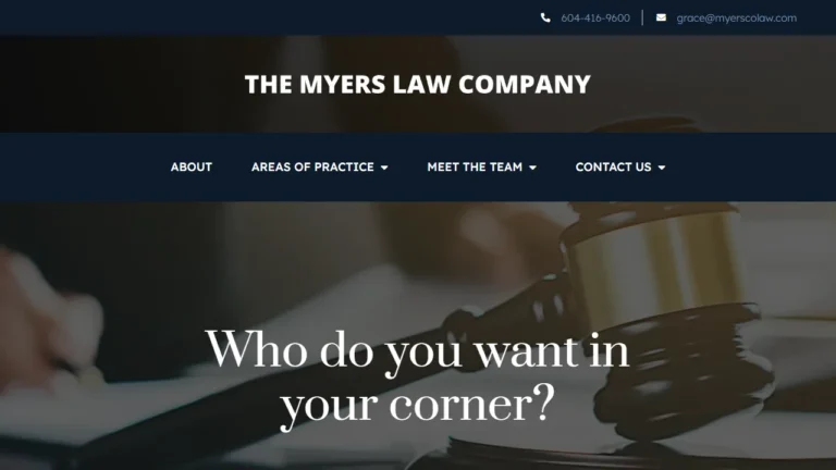The Myers Law Company - Vancouver, BC The Myers Law Company - Vancouver, BC