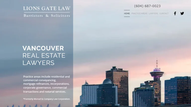 Lions Gate Law Corporation - Vancouver, BC Lions Gate Law Corporation - Vancouver, BC