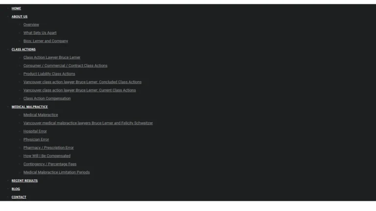 Lemer & Company Litigation Counsel - Vancouver, BC Lemer & Company Litigation Counsel - Vancouver, BC