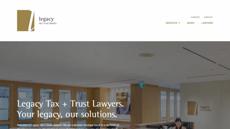 Legacy Tax + Trust Lawyers - Vancouver, BC Legacy Tax + Trust Lawyers - Vancouver, BC