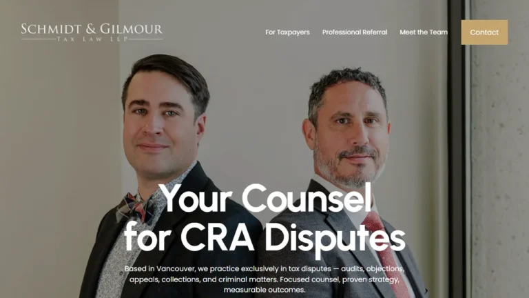 Schmidt & Gilmour Tax Law LLP - Vancouver, BC Schmidt & Gilmour Tax Law LLP - Vancouver, BC
