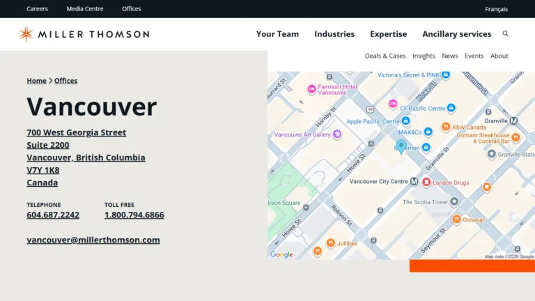 Miller Thomson LLP - Vancouver, BC Miller Thomson LLP - Vancouver, BC