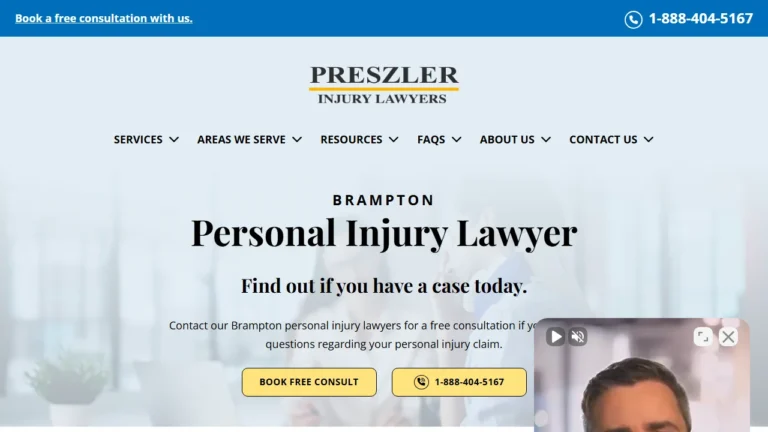 Preszler Injury Lawyers - Brampton, ON Preszler Injury Lawyers - Brampton, ON